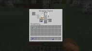 Using cobweb to make a weaving potion (Image via Mojang)